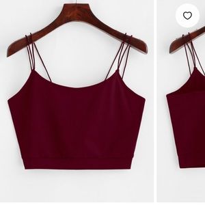 Maroon tank top